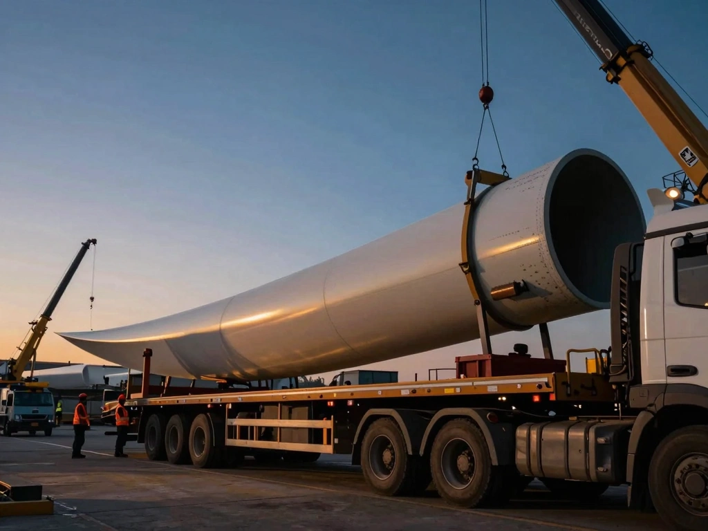 Optimizing Wind Turbine Blade Transportation Logistics for Efficiency - detail